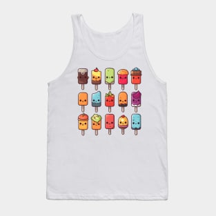 Variety Colorful Popsicles Tank Top